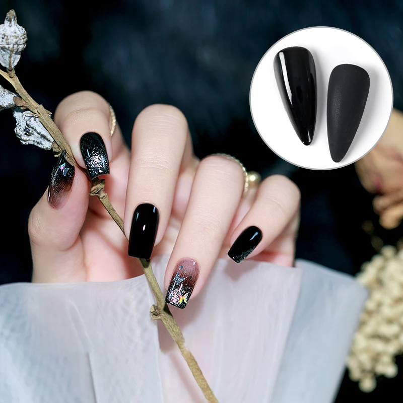 Hanyinails Matte Gel Polish Wholesale Nail Supplies Private Label UV No Wipe Popular Pure Color Nail Polish Gel Top Coat