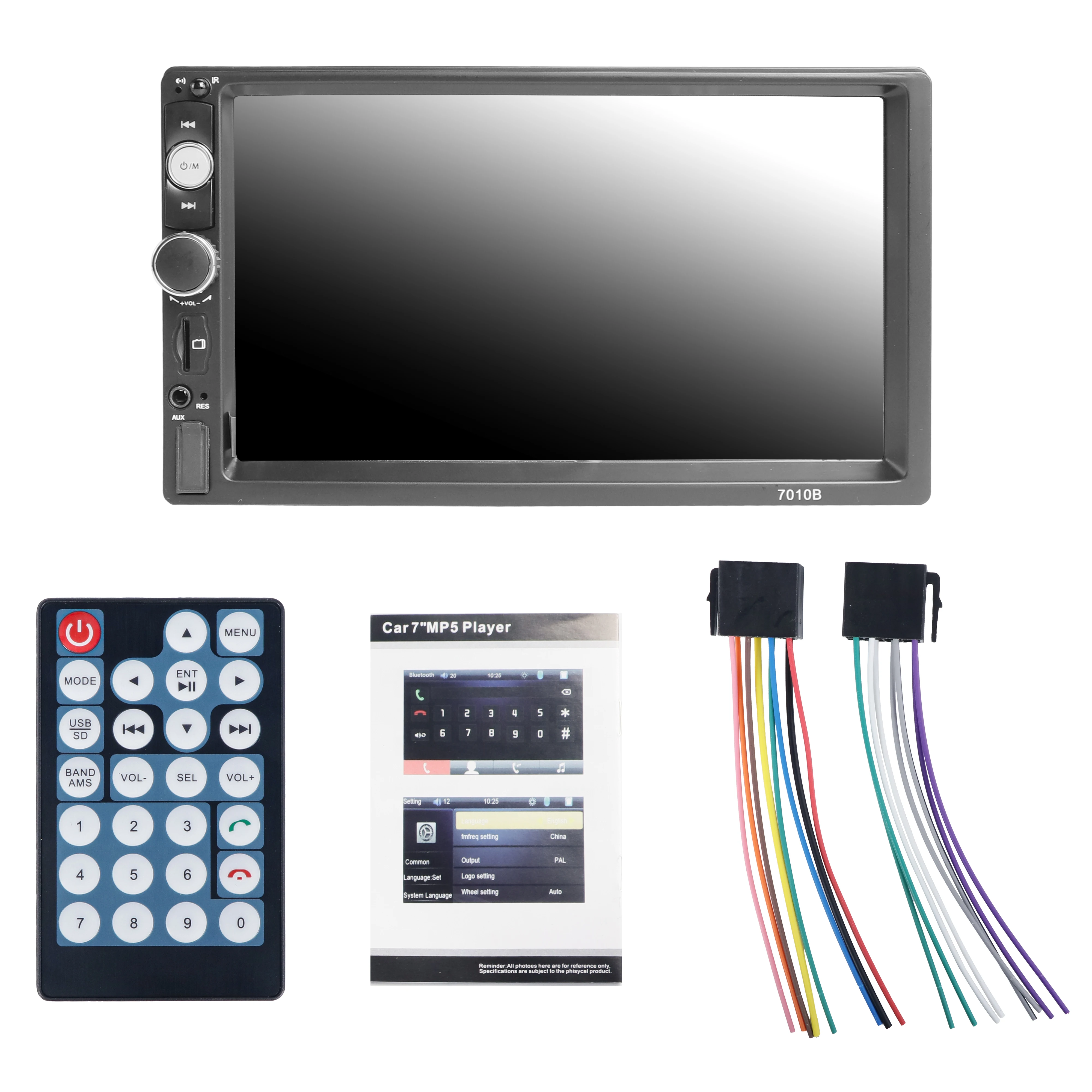 Manufacturer Direct Sales 7 Inch 7010B Car Mp5 Player Portable Carplay Screen Car Radio Monitor Multimedia Player for Car