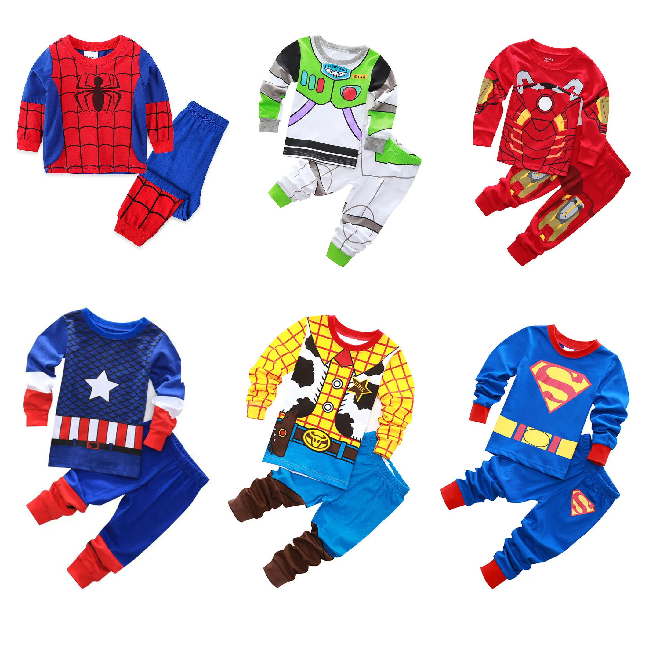 Cosplay Outfit Halloween Costume for Boys Kids Party Pajamas Tracksuit Set Fashion Cool American Movie Cartoon Summer Children