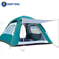 Outdoor four-sided ventilation automatic speed open beach camping rainproof 3 season 3-4 person camping tent