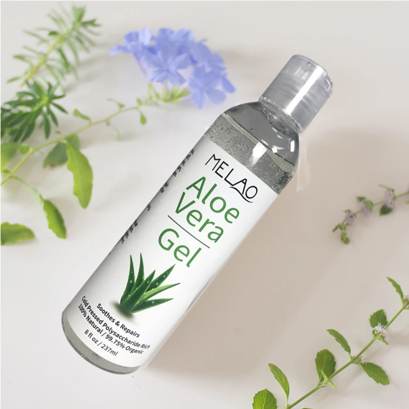 
100% Pure natural organic skin lightening smooth mosturizing skin care aloe vera gel 