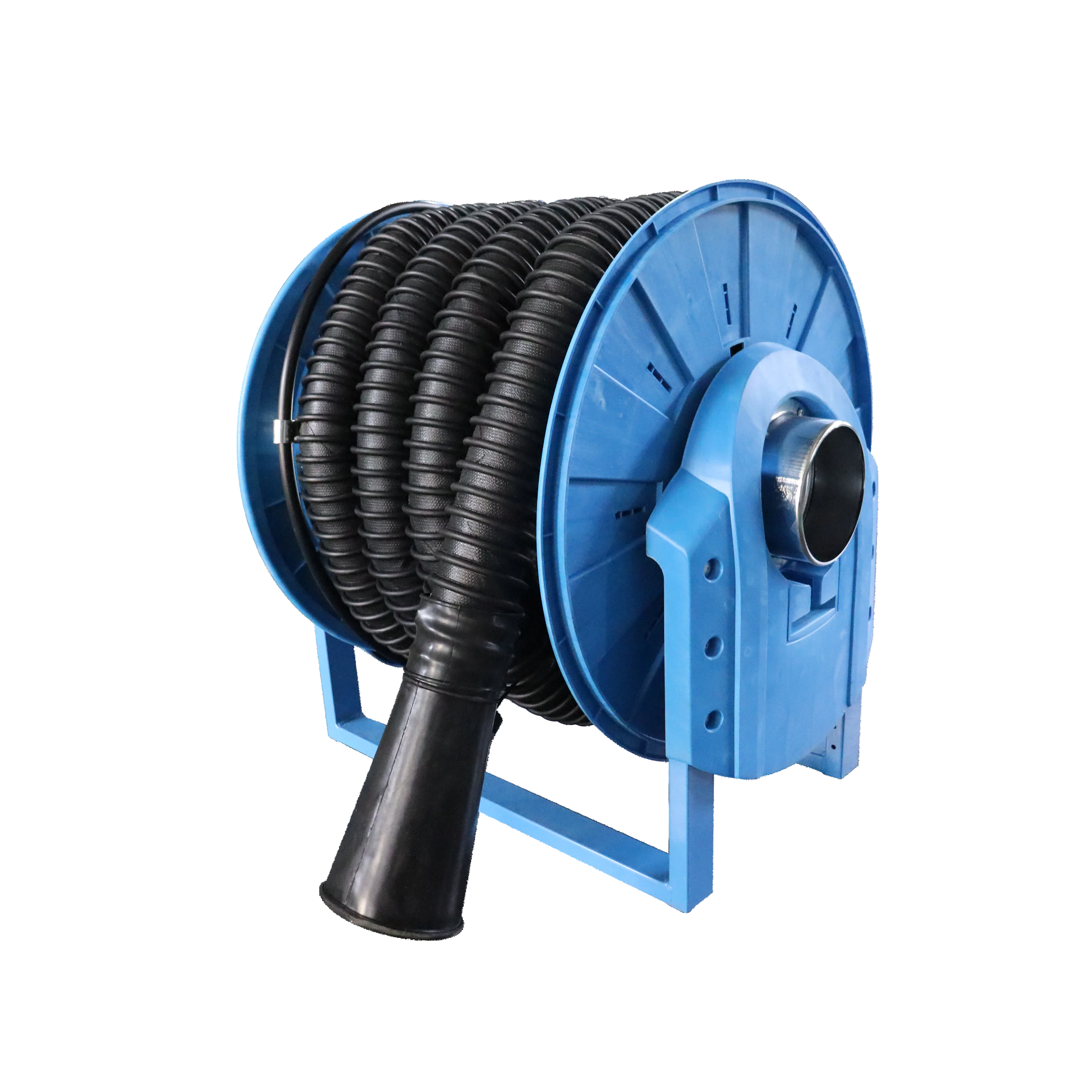 Manual Operation Exhaust Hose Reel Vehicle Equipment  Automobile Emission Waste Management