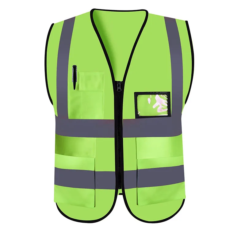 Custom Multi Pocket High Visibility Work Safety Reflective Vest