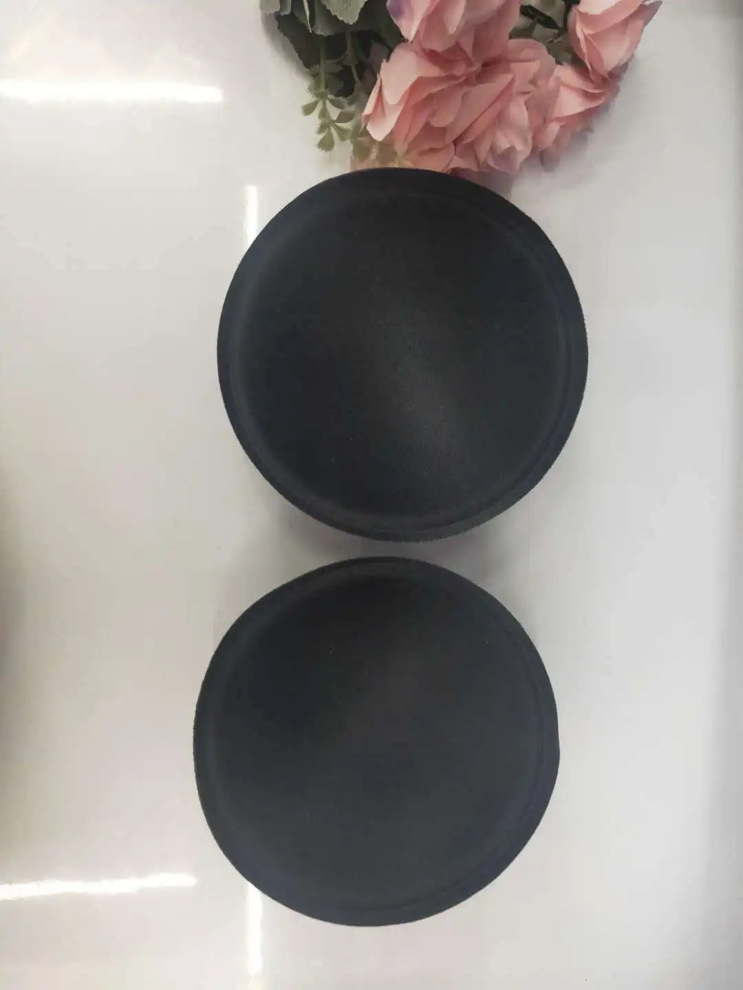 Manufacturers direct round cup inserts bra underwear swimsuit sponge chest pad bra soft cotton   Sealing side