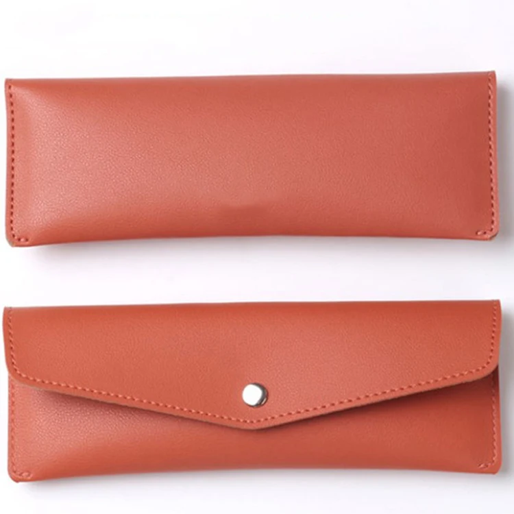 Personalized Pu Leather Pencil Case Stationery Pen Pouch Gifts Protective Cover