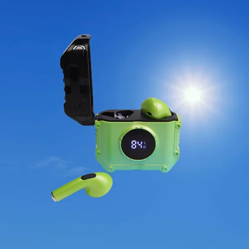 New M2 true wireless gaming earphone headset smallest tws stereo LED display headphones low latency sport gaming earbud