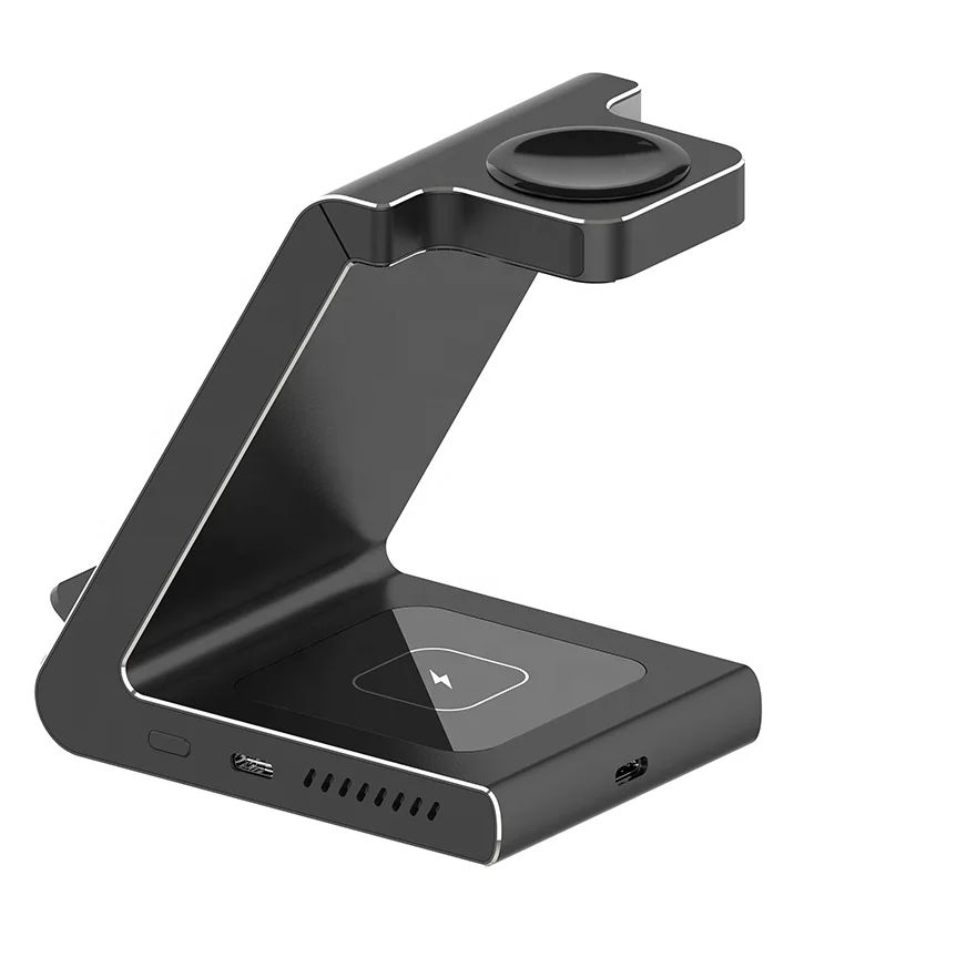
3 in 1 vertical qi wireless charger stand 