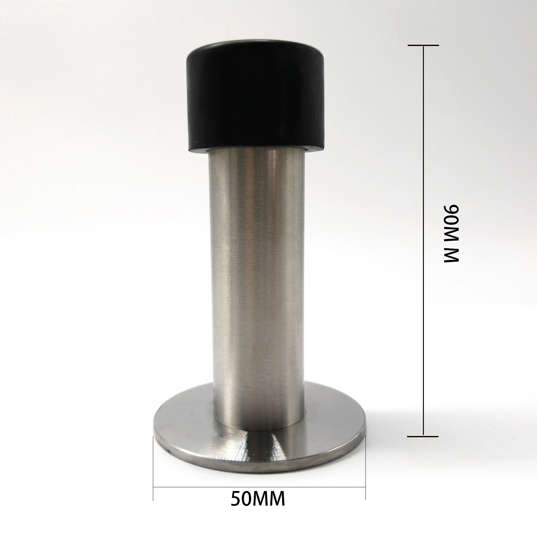 Foshan Supplier Stainless Steel Wall Protector With Rubber Buffer Door Stoppers