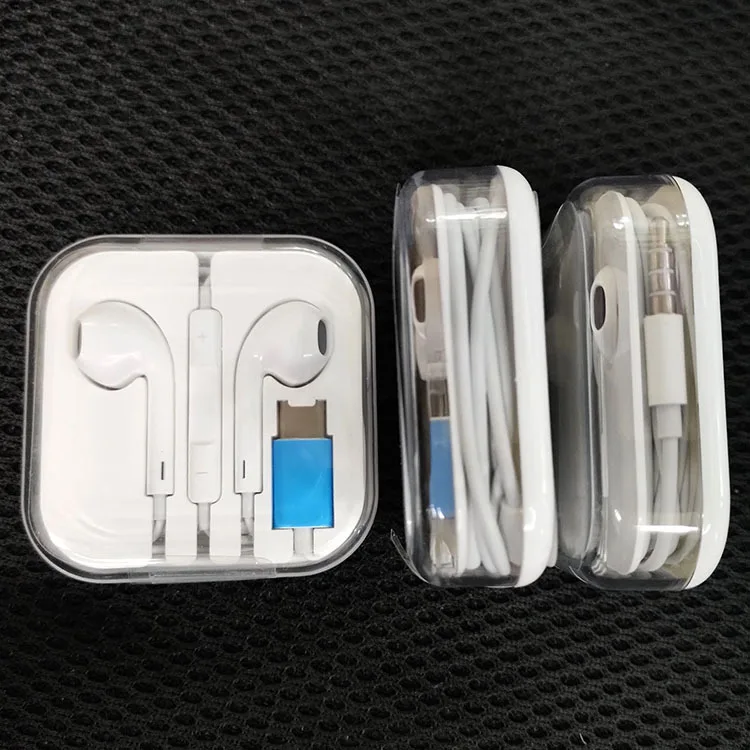 
Handsfree 3.5mm Earphones for iphone 7 Input In-Ear Quality Wired Headphones Auricular Audio With Mic 