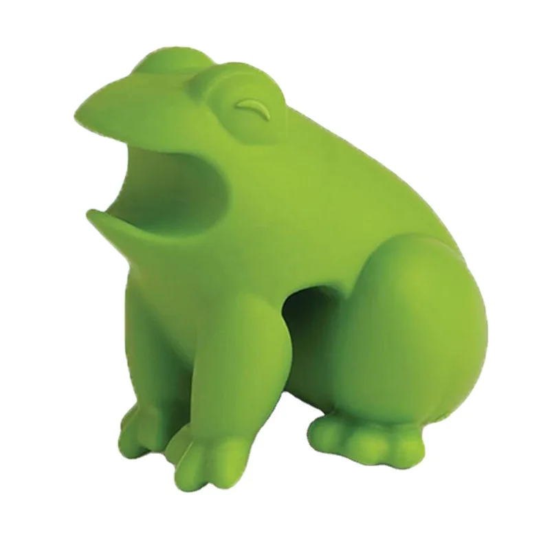 Custom Cute Frog Silicone Spoon Holder and Steam Releaser Fun Kitchen Accessories Cooking Tools