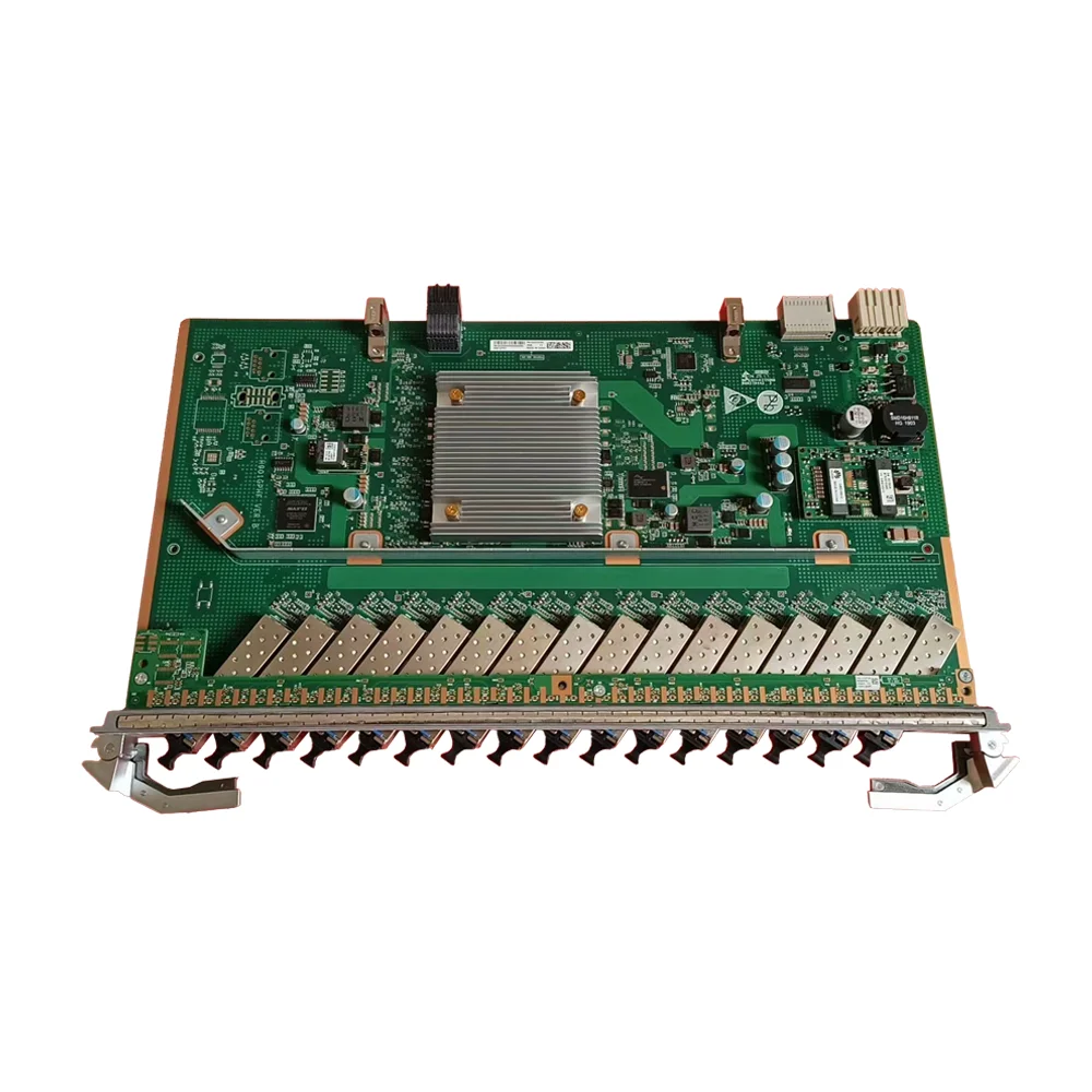 HW GPUF Gpon Olt SPU 16 ports with 16 c++ SFP module GPUF, used for Huawei 5800 Olt Olt PON card HW FTTH FTTB FTTX network 1SET