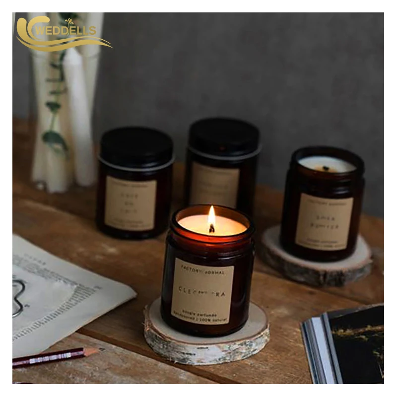 Floral Decorative Spirituality Scented Spiritual Aroma Candle Vessel