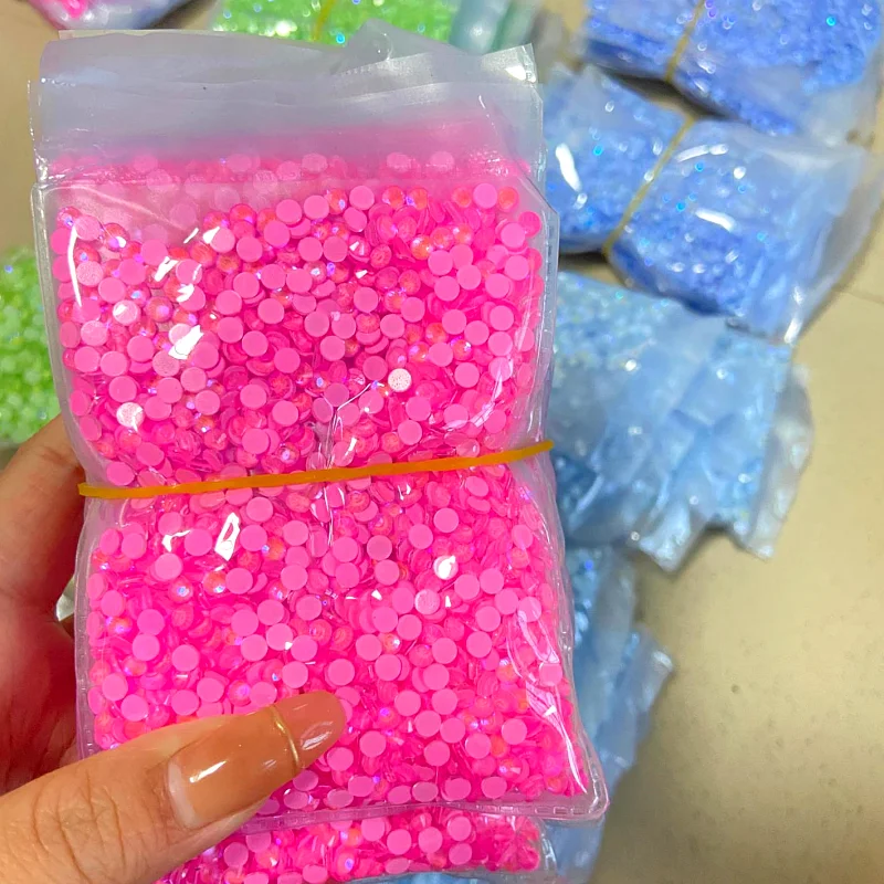 Hot Sale SS6 SS8 SS10 SS12 SS16 SS20 SS30 Glass Transparent Luminous Rhinestones Non For Nail Decoration