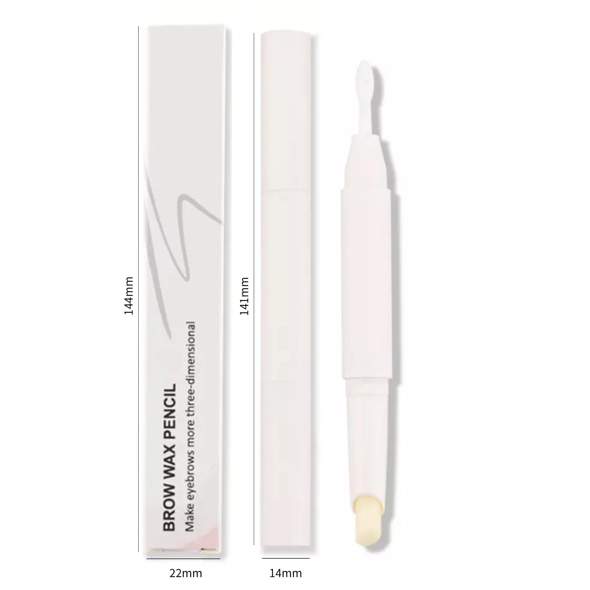 Custom logo Brow Gel Eyebrow Wax Pencil Waterproof Long Lasting Eyebrow Soap Pen Private Label Brow Wax Pen for Brow Styling