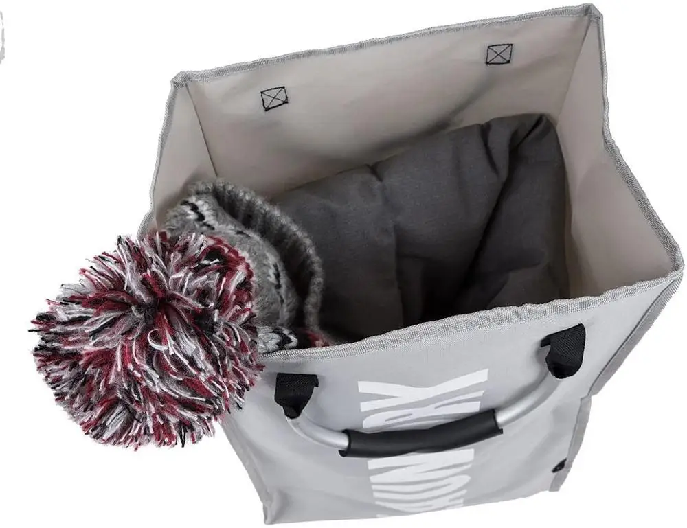 Hot Selling Foldable Woven 600D Oxford Fabric Laundry Basket and Use Home Storage Laundry Hamper