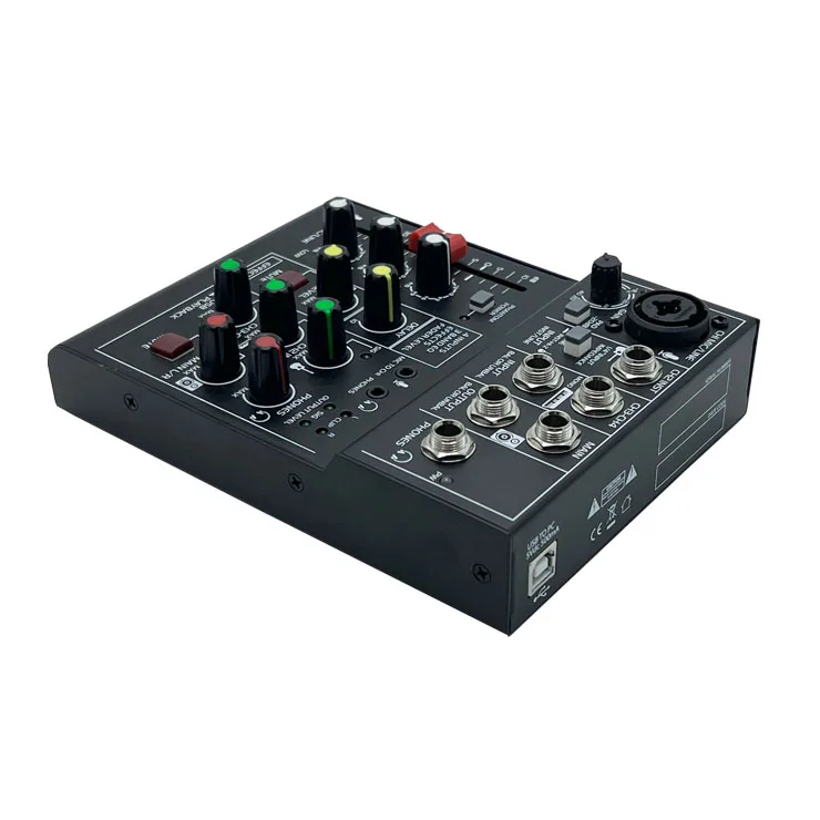 M44USB mini pocket mixer 4 channel digital mixer for recording usage