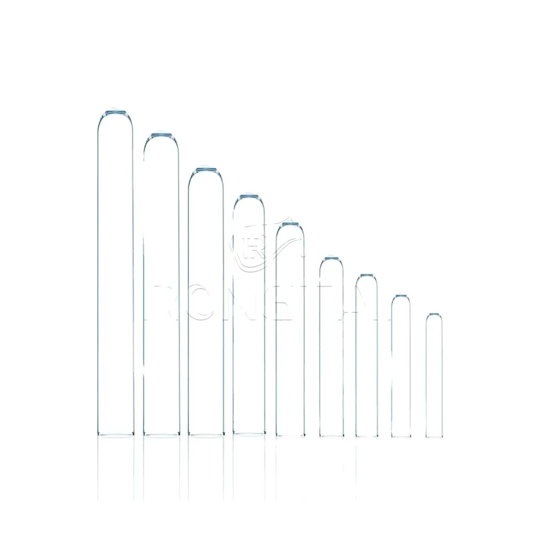 RONGTAI Large Glass Test Tubes Suppliers Borosil Laboratory Glasswares China Glass Test Tubes With Cork