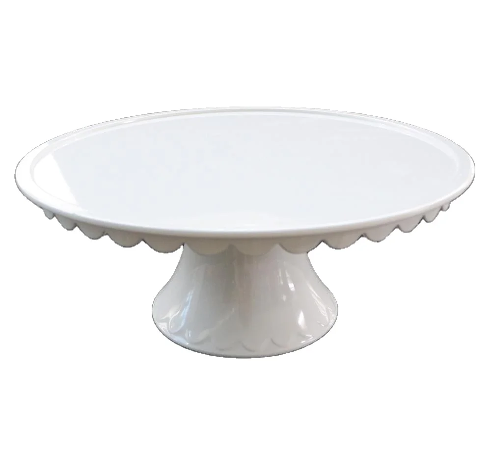 
High quality melamine plastic factory cake stand/Plate 