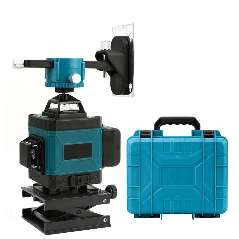 4D Laser Level 16 Lines Green Laser Level Automatic Self Leveling 360 Vertical&Horizontal Tilt & Outdoor Mode Laser Level