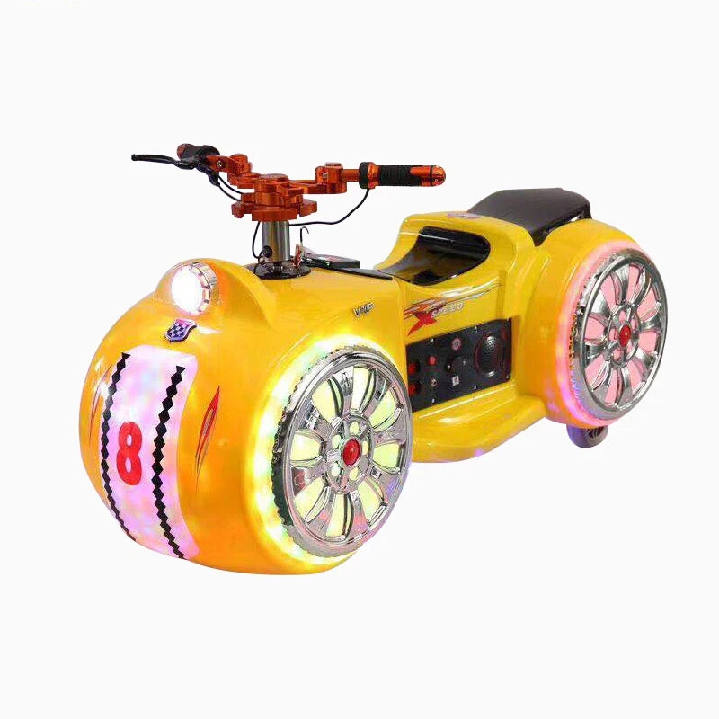 Outdoor Amusement Park Kiddie Rides Happy Car Battery Motorcycle For Shopping Mall