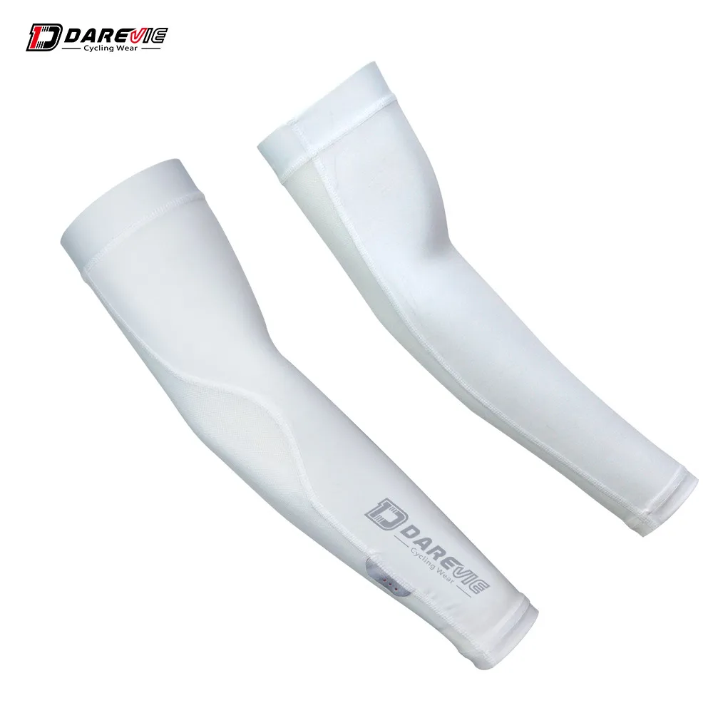 Darevie Custom Sport Sleeve UV Protection Black White Summer Ombre Men Sunscreen Strap Volleyball Cycling Arm Sleeve