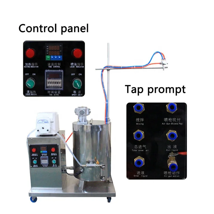 Tablet coating candy milk slice coloring automatic  sprayer machine