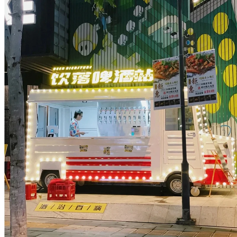 Electric Vintage Hot Selling Ce Certificate Coffee Vending Panini Chinese Food Van Citroen Popular Food Trailer With Kitchen