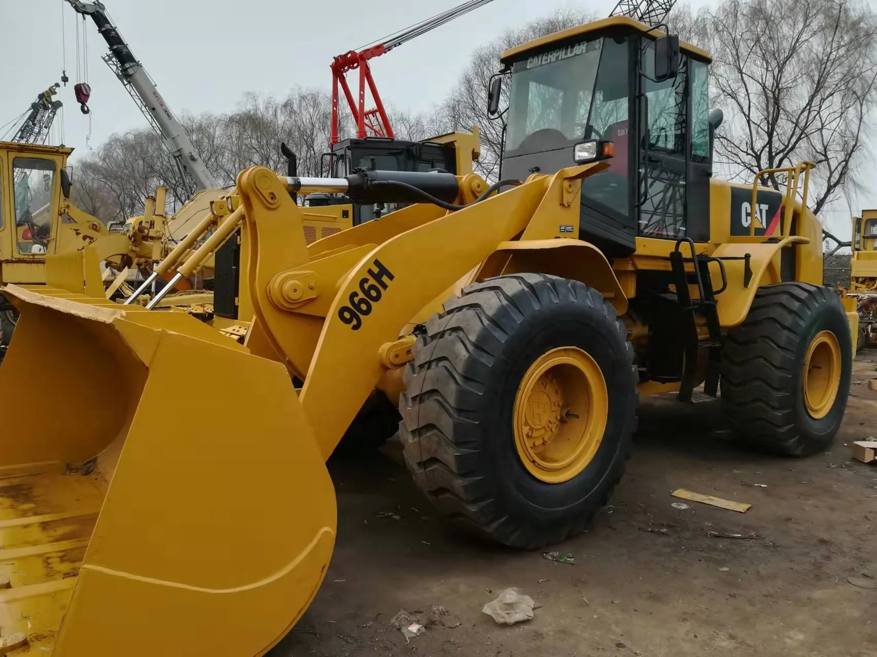 Тяжелая машина марки США недорогой б/у фронтальный погрузчик cat 966h caterpillar 966