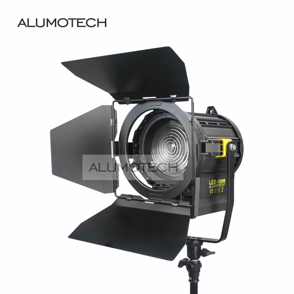 Alumotechdimming 3200K/5500K 100W прожектор с линзой Френеля светодиодный прожектор для видеосъемки в студии Свет для фотостудии видео непрерывное освещение лампа
