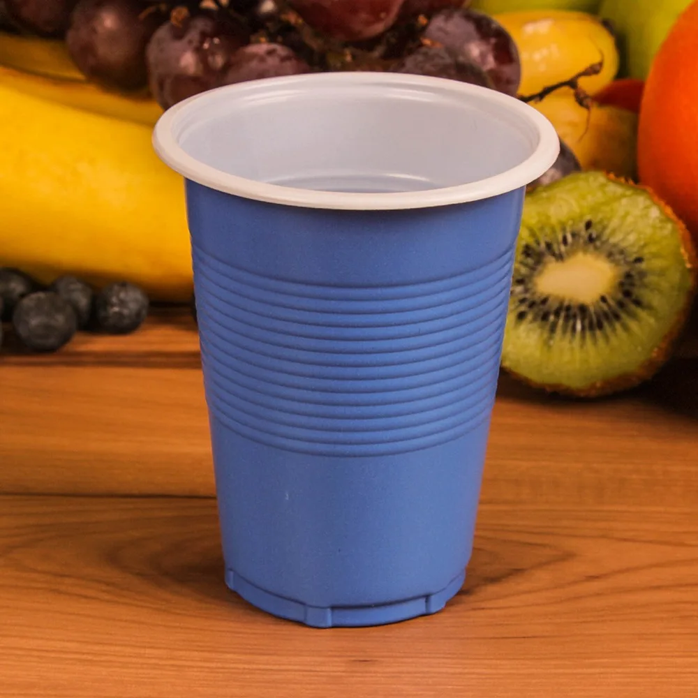 Wholesale Disposable Single Wall PP Drink Cups Two-Color Food Grade Cups for Parties and Games