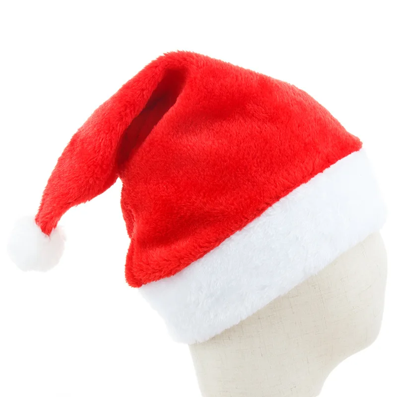 Cheap Stocked Good Quality Christmas Hat Xmas Party Hats Holiday for Adults Kids Unisex Santa Hat For Party Supplies