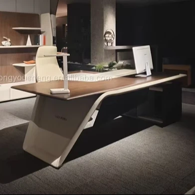 Пользовательский роскошный Исполнительный Генеральный директор, коммерческий босс, кожа, современный дизайн, офисная мебель, стол
