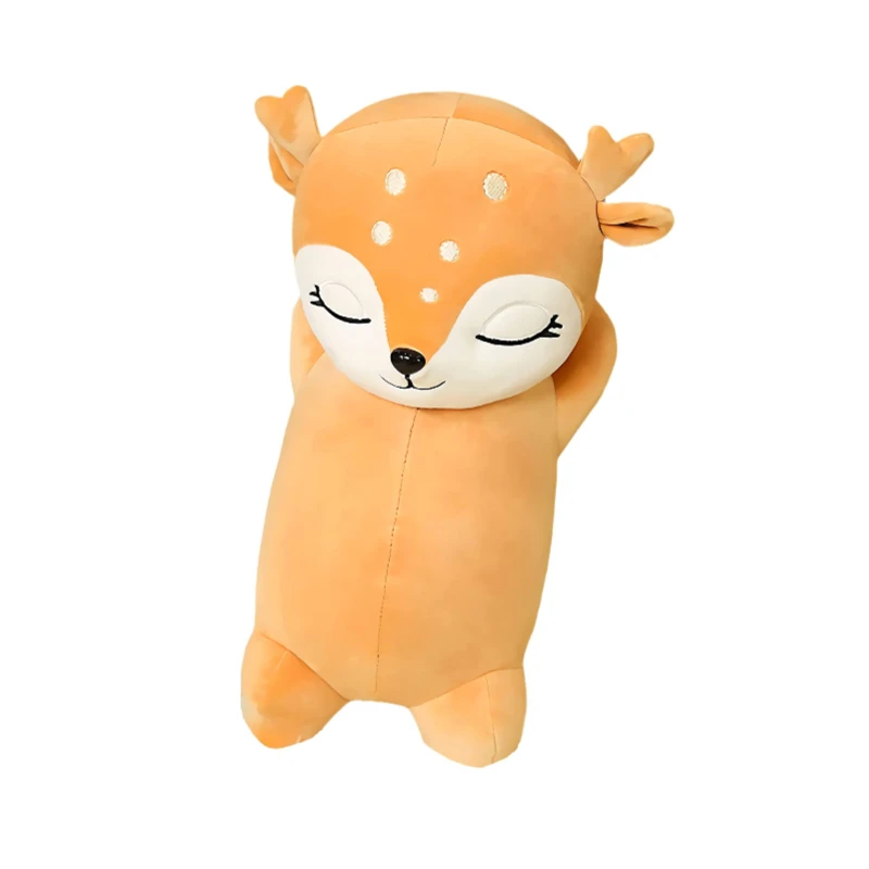 Custom animals cotton soft stuffed realistic animated moose blank for sublimation Christmas toys mini reindeer deer plush toy