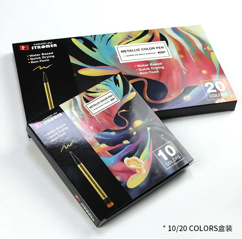 manufacturer customization 20pcs metallic color markers for kids adults and artist art work