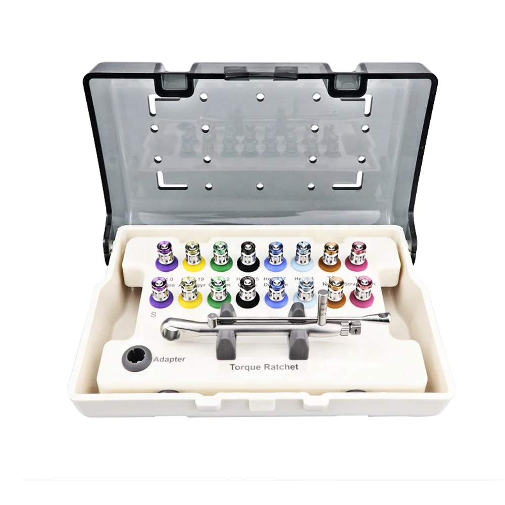 Dental Lab equipment instruments materials Set Universal Implanting Torque Ratchet Screwdrivers Wrench Dental Implant tool kit