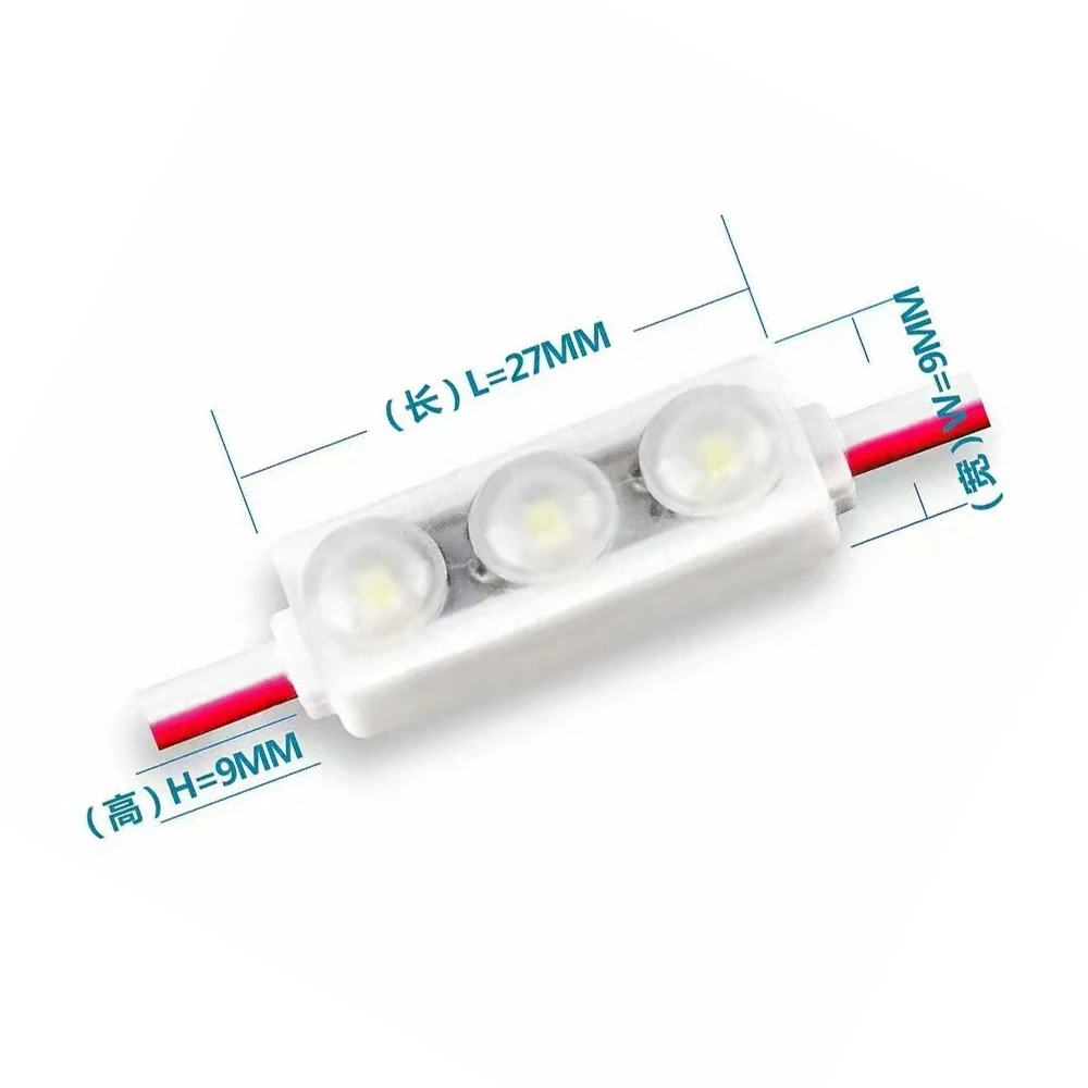 26*9mm 12v 0.6W 60lm Ultrasonic korea led module Samsung 2835 3LED mini led module for channel letter