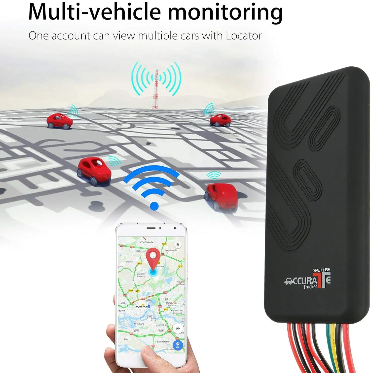 Car Vehicle Motorcycle GSM GPRS GPS tracker Free Real Time PC Tracking System 4 Band Tracking Device
