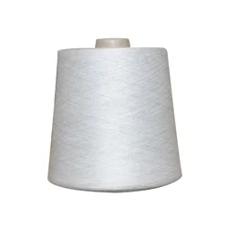 Excellent Material  Ne 32 1ply 84 Polyester 16 Stainless steel fibre Blend conductive yarn for Smart clothing