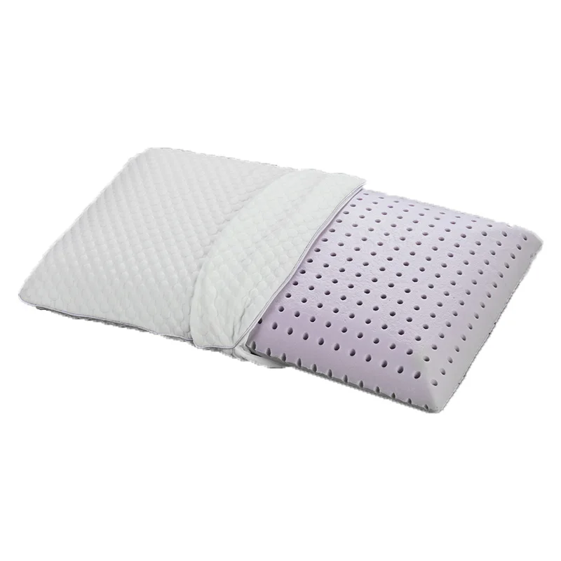 Factory Price Bedroom memory foam mold pillow with Breathable holes Lavender Charcoal Memory Foam Pillow