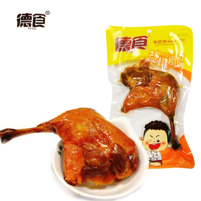 
Duck leg 100g salt baked stewed cooked food net red leisure meat snack dried meat jerky 