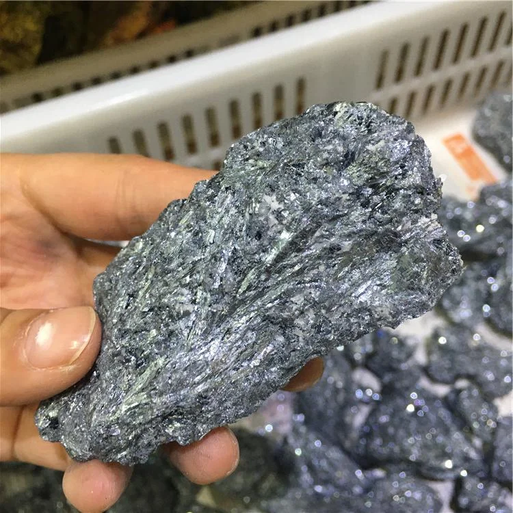 
Natural high level quality raw rough stone stibnite concentrate mineral antimonite specimens 