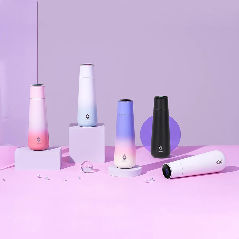 Customize TFT Temperature Display Smart Water Bottle Stainless Steel Vacuum Flask Thermos Bottle