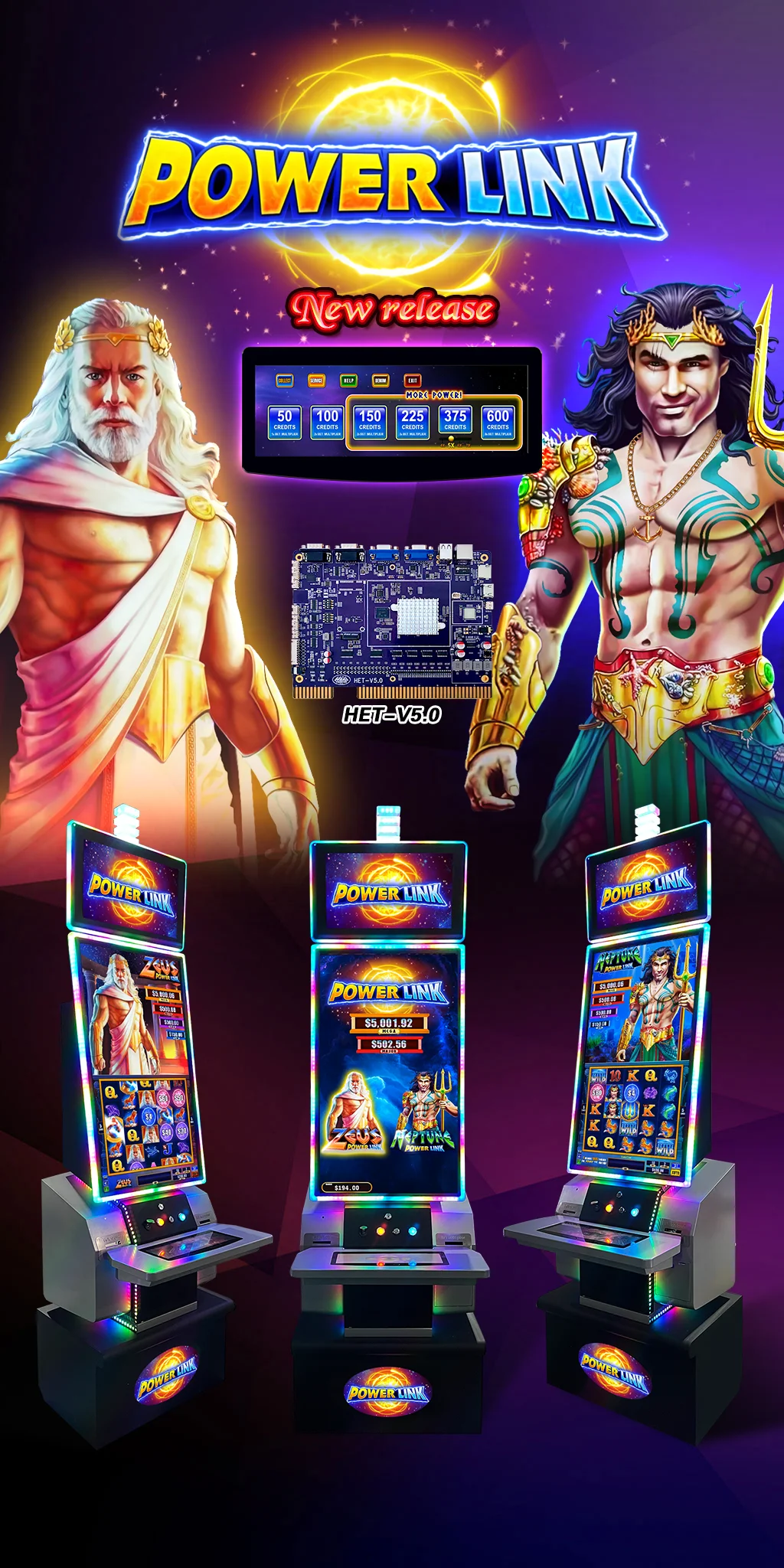 big profit 80%-99.5% power link NEPTUNE skill game PCB free skill machine games
