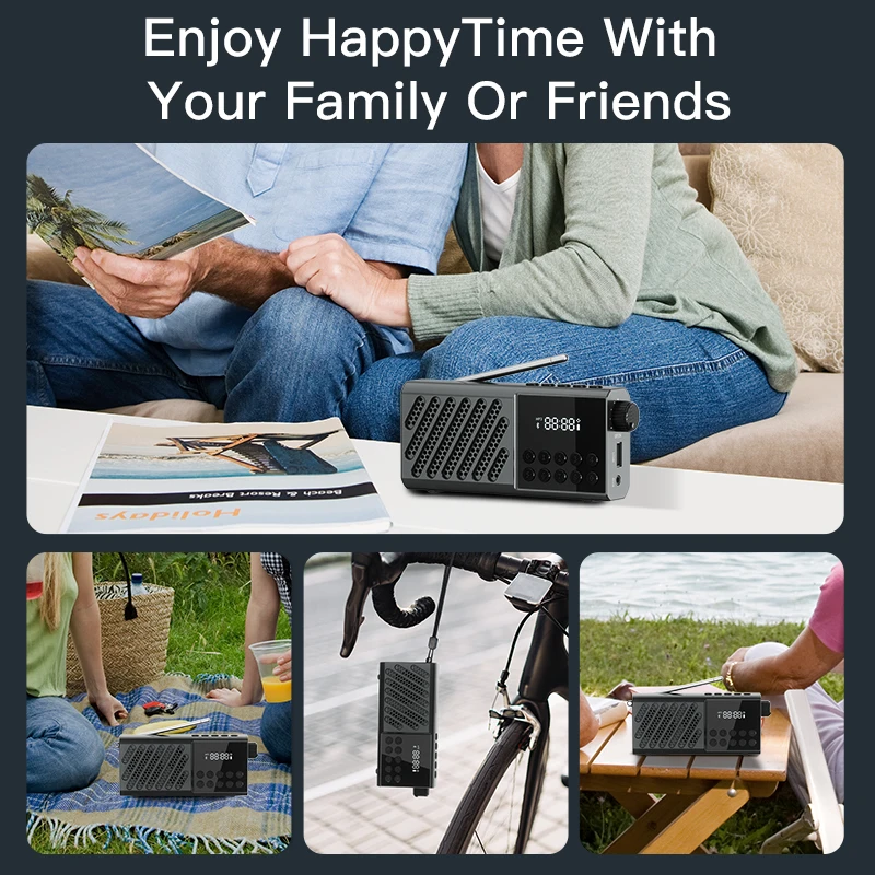 Wholesale Price Customized Logo Type-c Charging FM Radio Portable Wireless Bluetooth Speaker For Sale