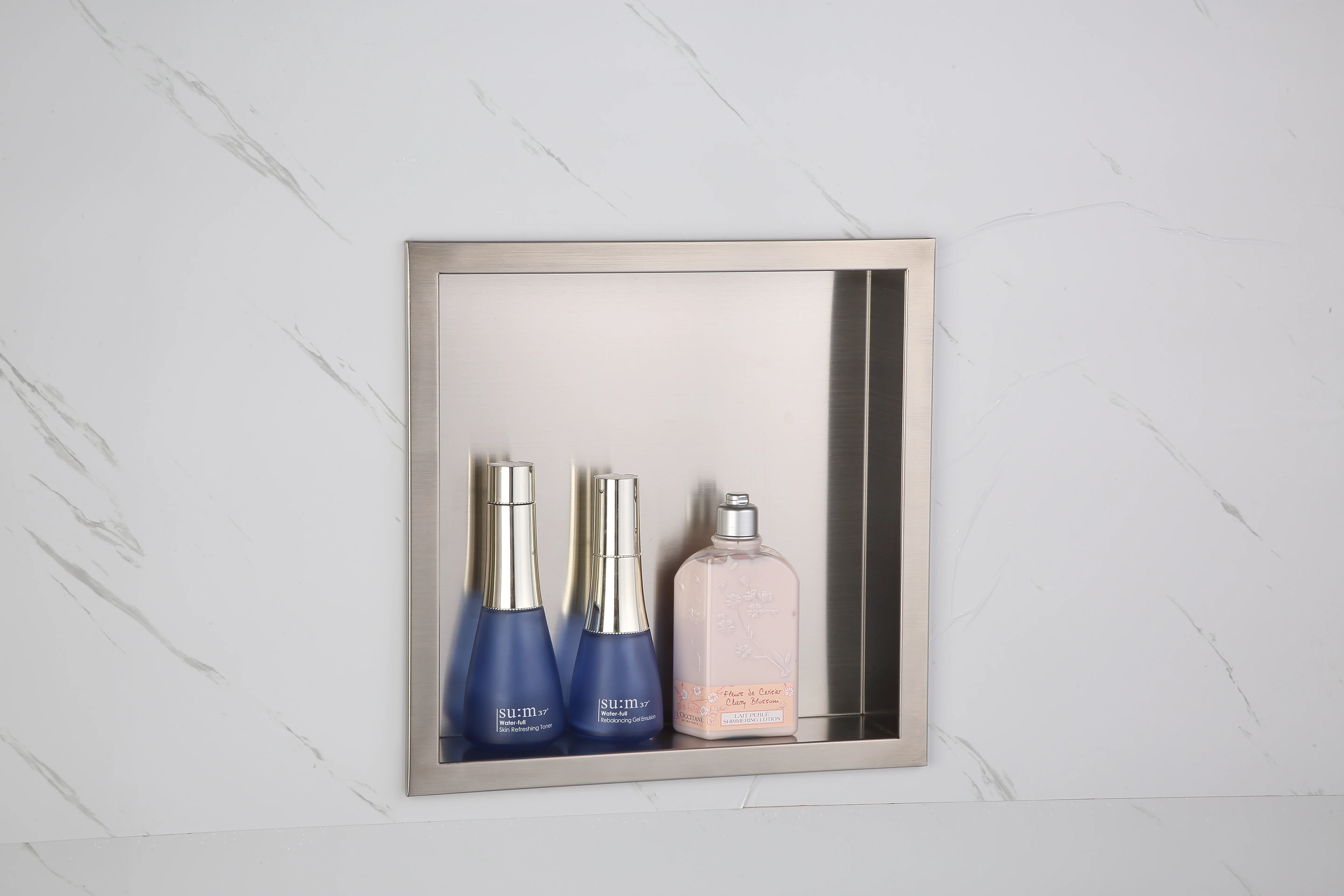 Wall Niche Insert Stainless Steel Use in Shower Bath Laundry Brushed Finish