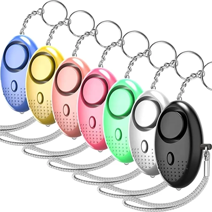 130DB Siren Song LED Portable Emergency SOS Security Self Defense Alarm Keychain Personal Alarm for Women Children Elders