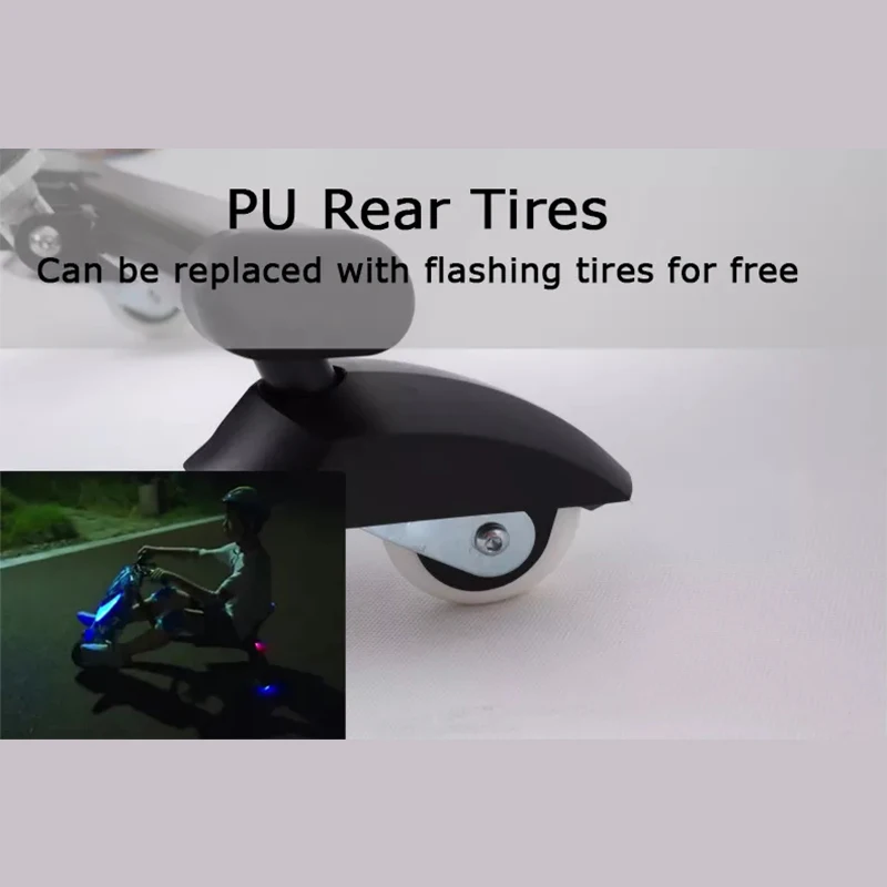 2023 Factory cheap price drift scooter 2 seats 36v 350w three wheels electric drifting scooter kids