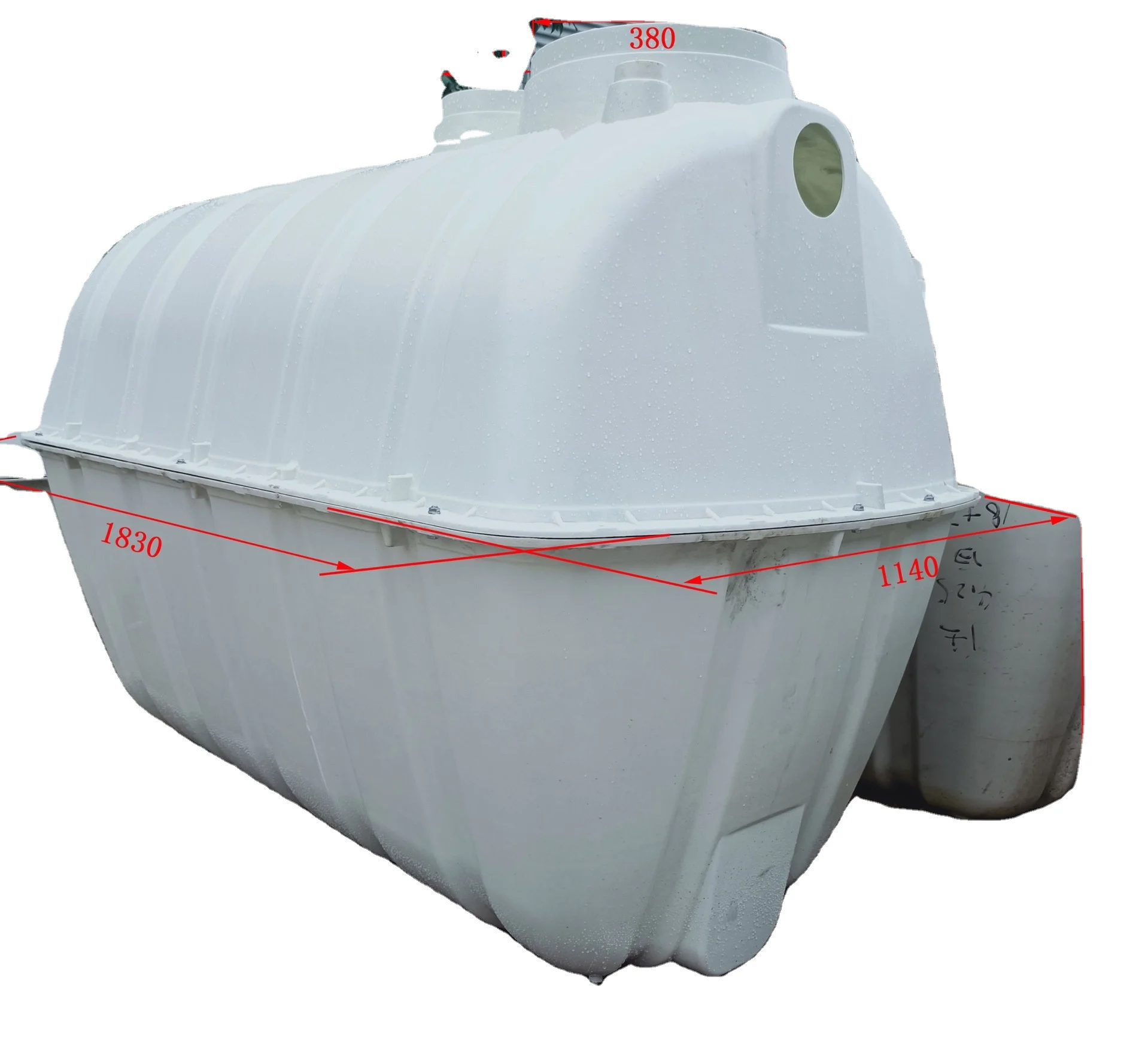 Био септический резервуар FRP GRP Mini маленький бытовой цена 500L 1000L 1500L 2000L