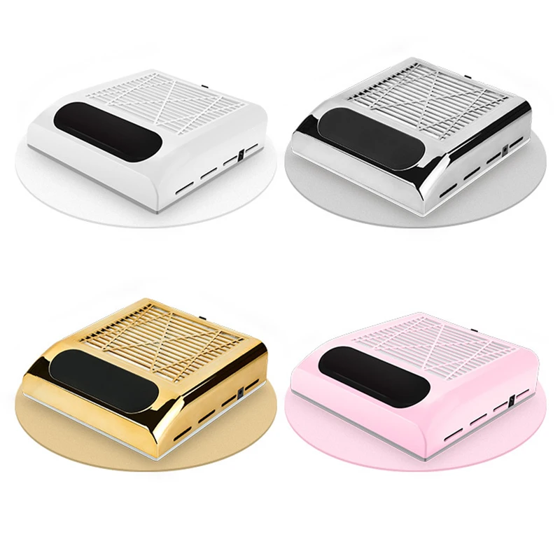 80W Nail Dust Collector Fan Vacuum Cleaner Manicure Machine Strong Power To Collect The Dust With Reusable Filter