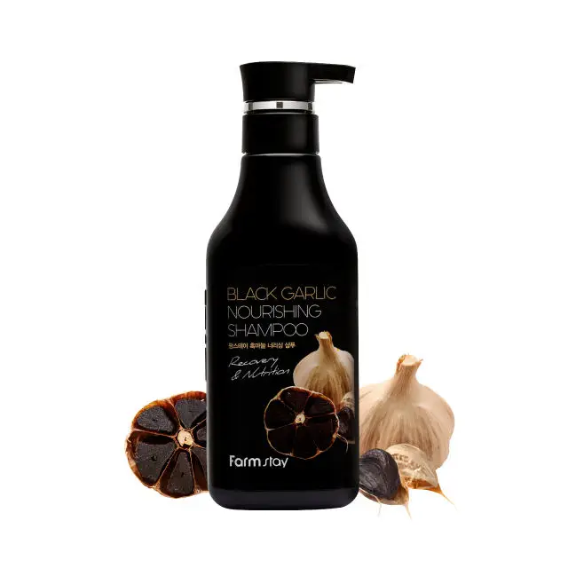 Hair Loss Prevention Black Garlic Shampoo Organic Keratin Black Garlic Hair Growth Shampoo Nourishing Shampoo